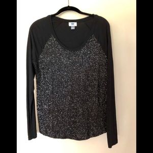 Old Navy black long sleeve tee